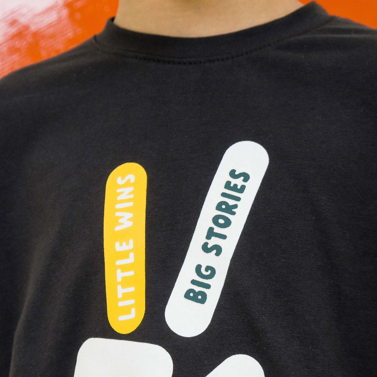 boys black graphic oversized tee - BTK0017