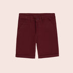 Boys chino shorts Maroon BBT-0001