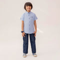 Boys sky blue formal half sleeve shirt BTW-0004