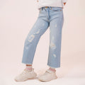 Girls straight fit jeans Light Blue GBD-0001