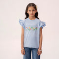 Girls sky blue t-shirt GTK-0003