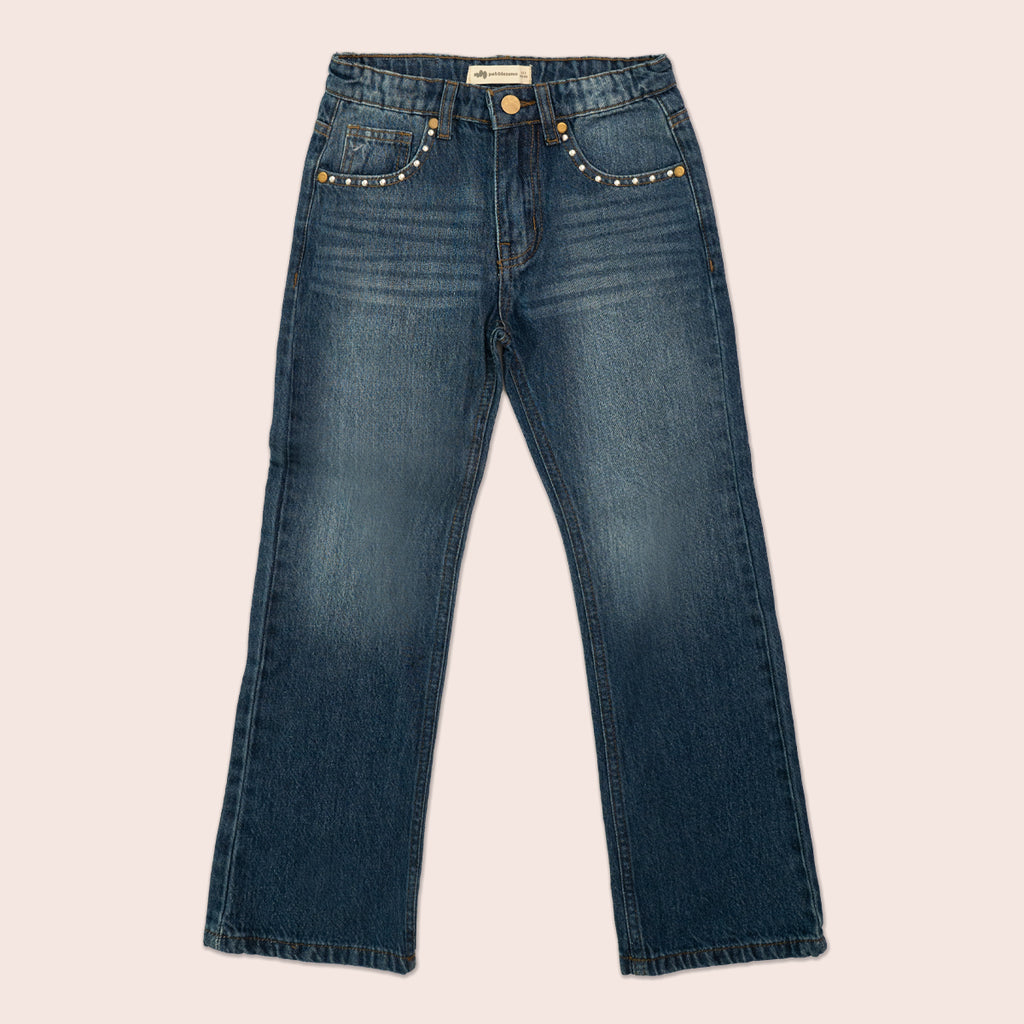 Girls bell bottom jeans Regular Blue GBD-0003