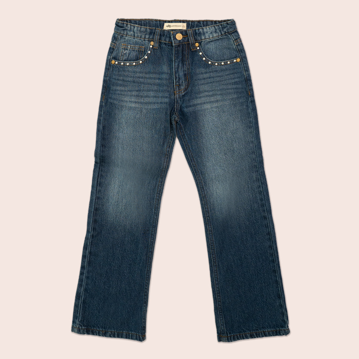 Girls bell bottom jeans Regular Blue GBD-0003