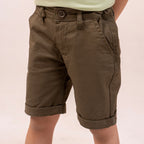 Boys chino shorts Olive BBT-0001