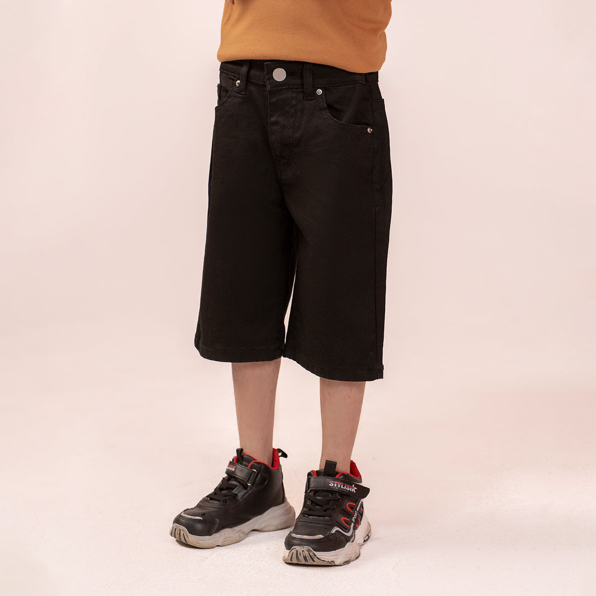 Boys denim shorts Black BBD-0002
