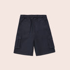 boys twill cargo shorts Bluish Black BBT-0002