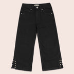Girls straight fit jeans Black GBD-0002