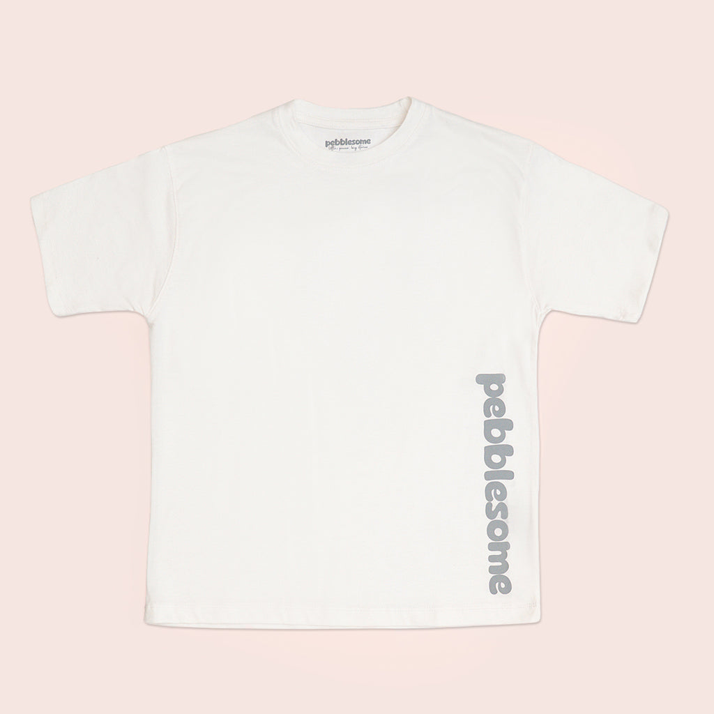 Boys oversized t-shirt White BTK-0013