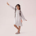 Girls white dress GTW-0008