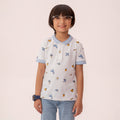 Boys white polo shirt BTK-0002