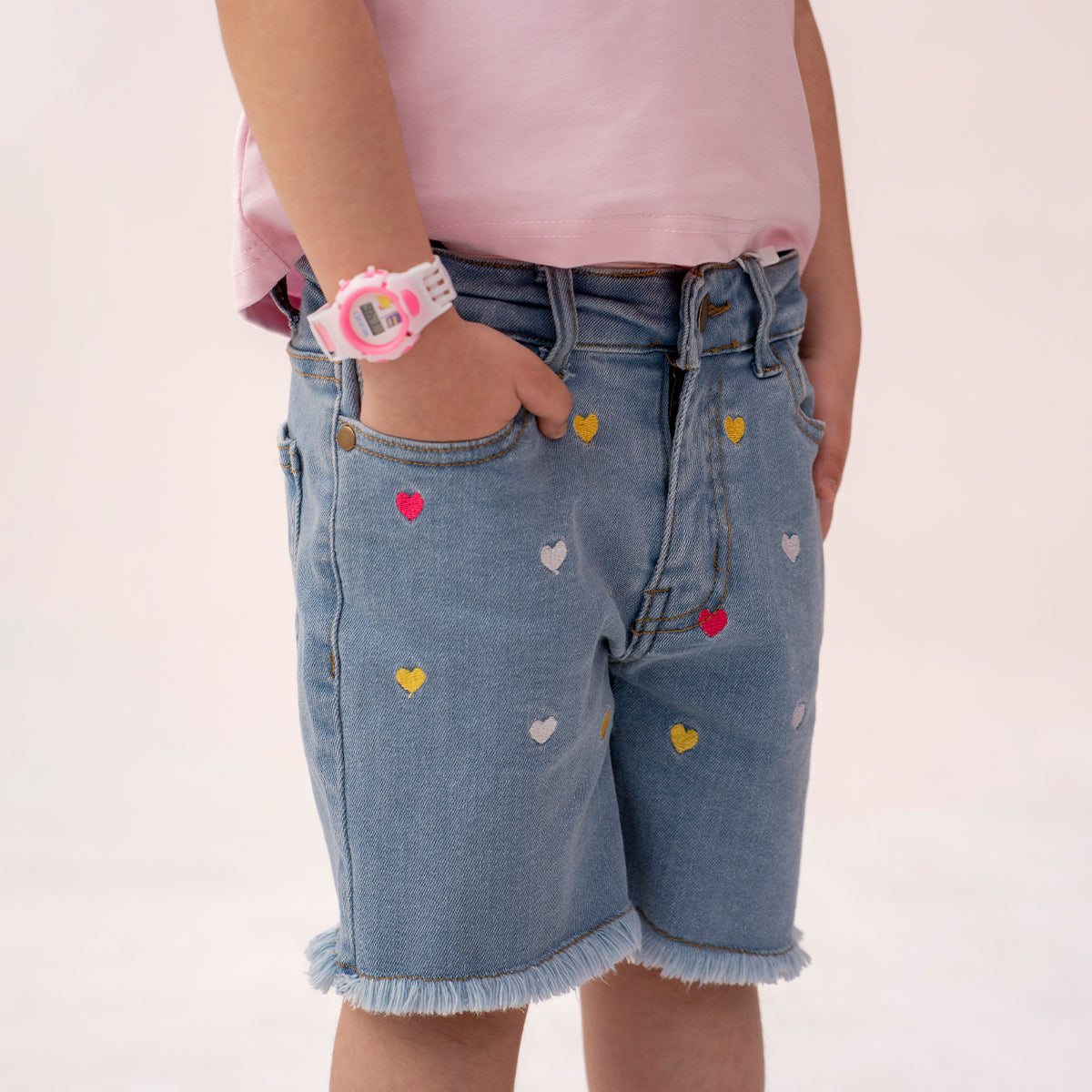 Girls denim shorts Light Blue GBD-0004