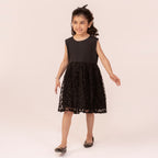 Girls black dress GTW-0011