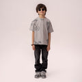 Boys grey oversized t-shirt BTK-0005