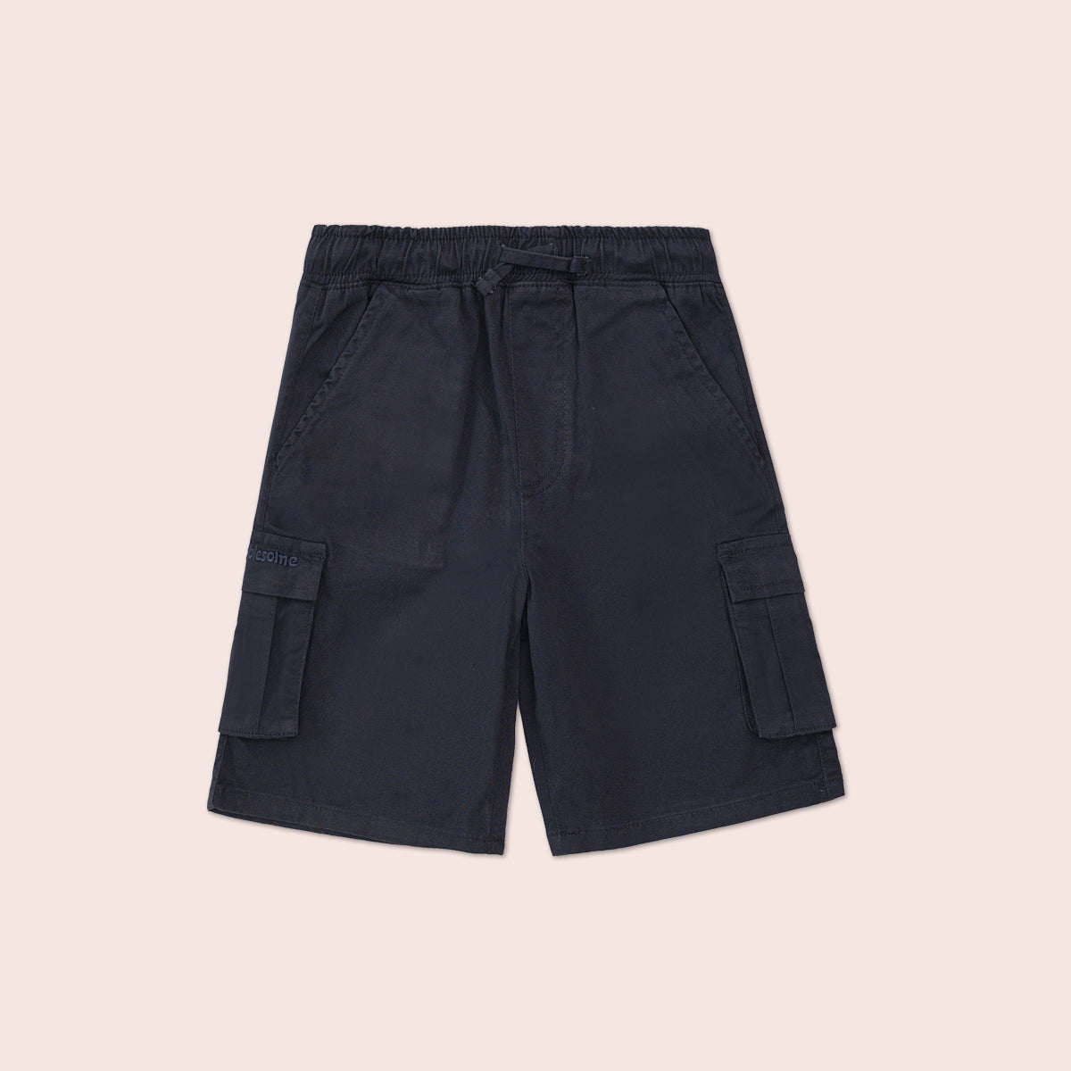 Boys twill cargo shorts Navy BBT-0002