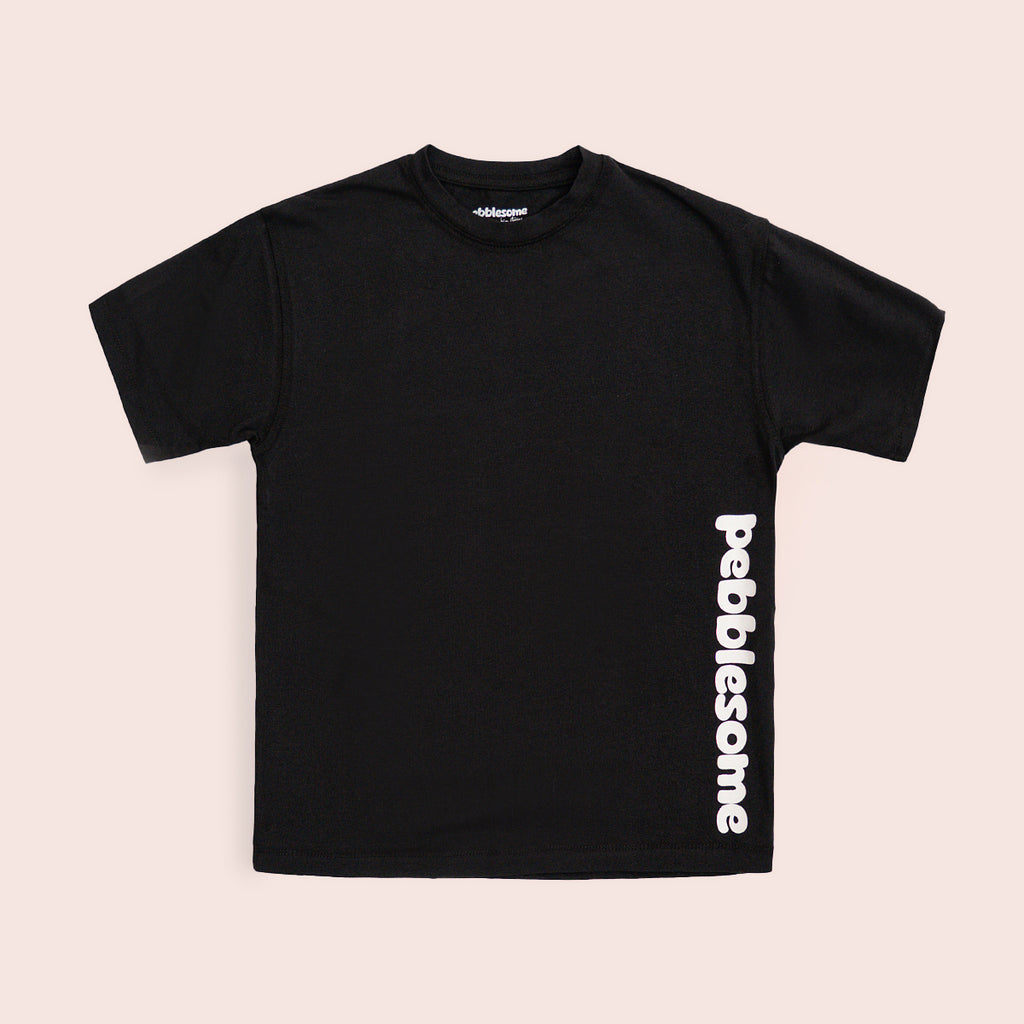 Girls oversized t-shirt Black BTK-0013