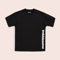 Girls oversized t-shirt Black BTK-0013