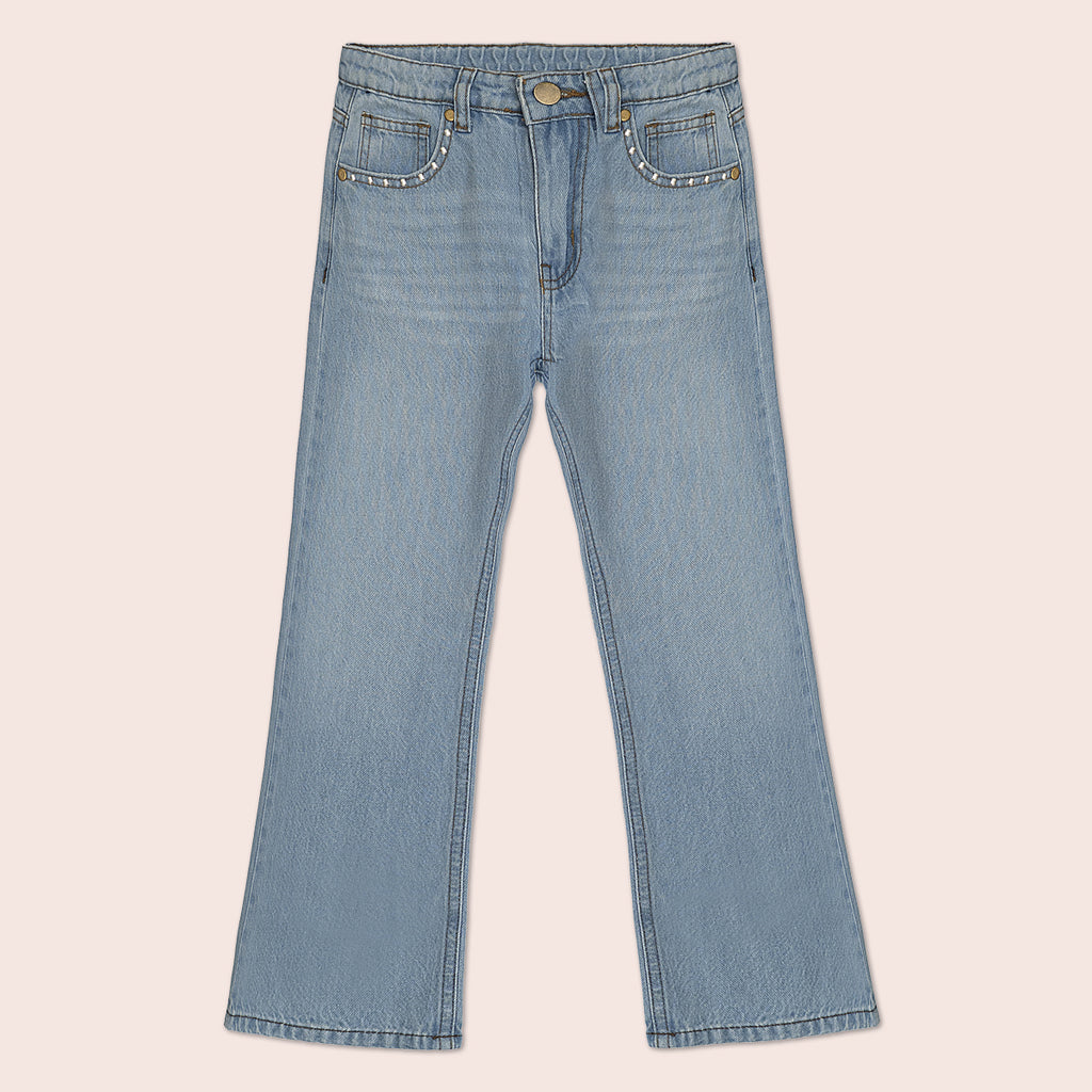 Girls bell bottom jeans Light Blue GBD-0003