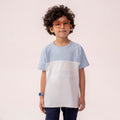 Girls white-sky blue t-shirt BTK-0010