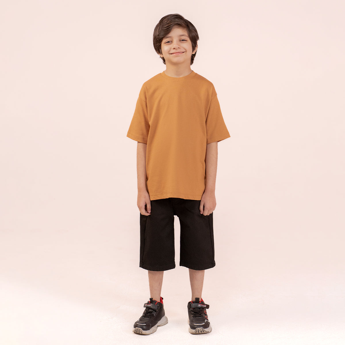 Boys oversized t-shirt Mustard BTK-0014