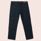 Boys twill cargo pants Bluish Black BBT-0003
