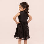 Girls black dress GTW-0011
