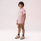 Girls pink formal half sleeve shirt BTW-0005