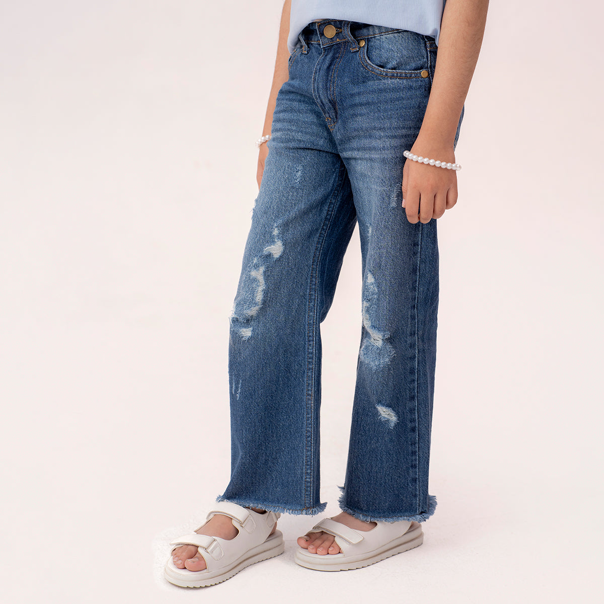 Girls straight fit jeans Regular Blue GBD-0001