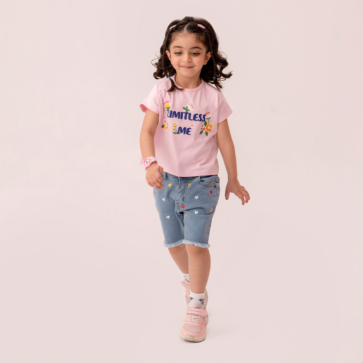 Girls lilac t-shirt GTK-0002