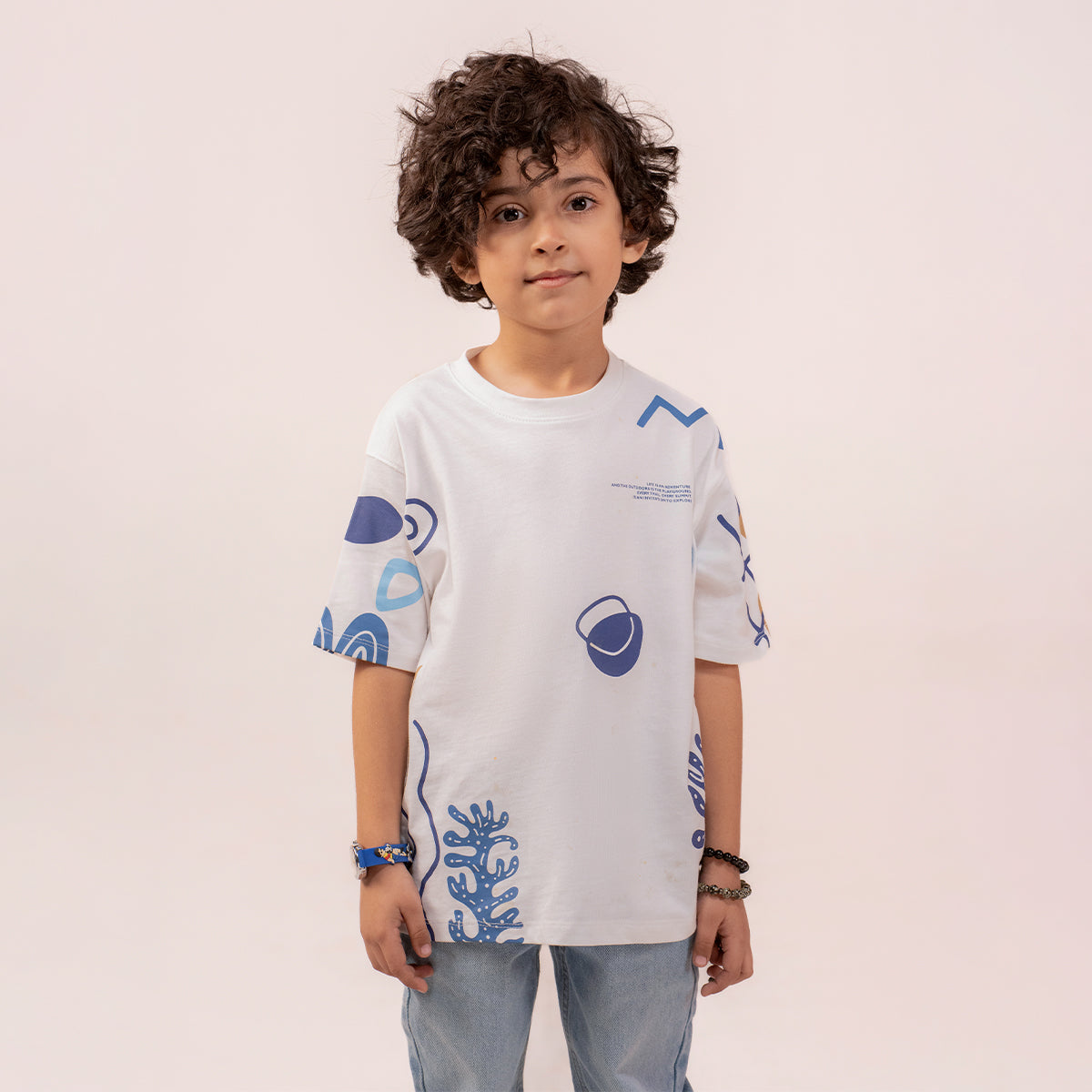 Boys white t-shirt BTK-0007