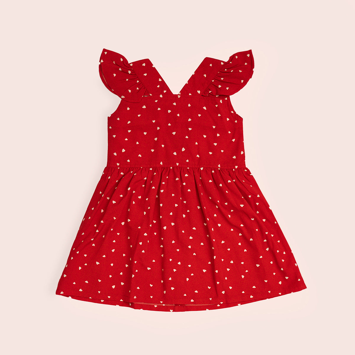 Girls red dress GTW-0010