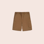 Boys twill cargo shorts Tan BBT-0002
