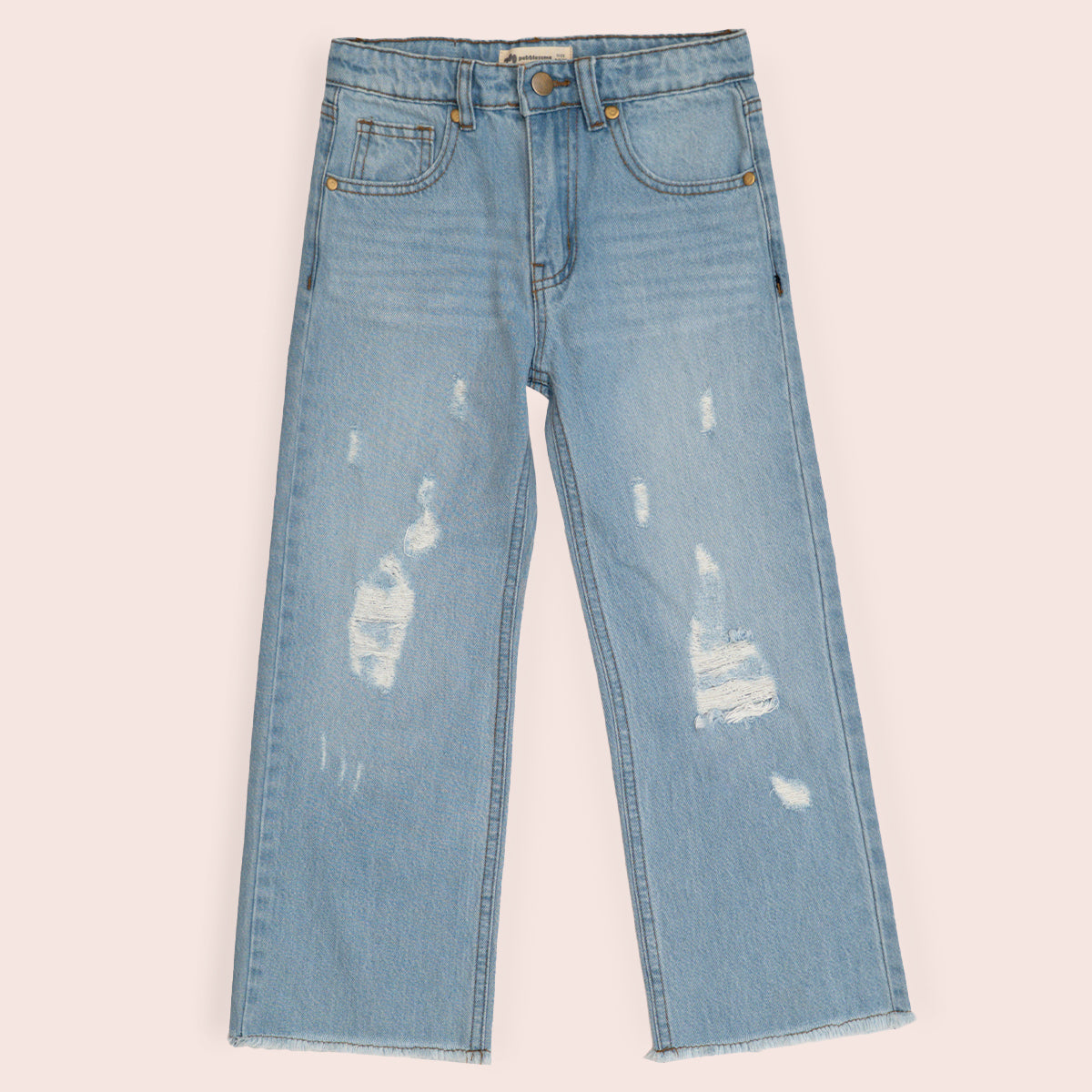 Girls straight fit jeans Light Blue GBD-0001