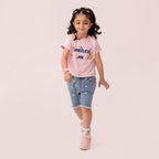 Girls lilac t-shirt GTK-0002