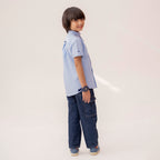 Boys sky blue formal half sleeve shirt BTW-0004