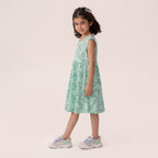 Girls green dress GTW-0009