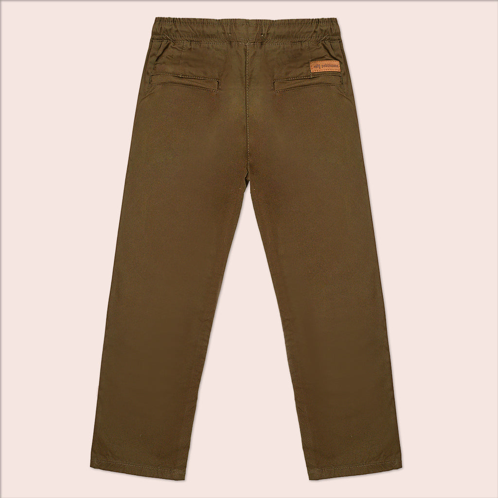 Boys regular fit chinos Olive BBT-0005
