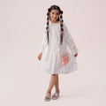 Girls white dress GTW-0008