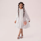Girls white dress GTW-0008