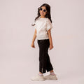 Girls straight fit jeans Black GBD-0002