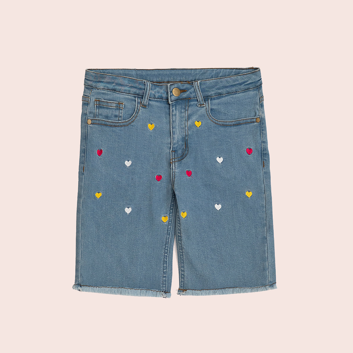 Girls denim shorts Light Blue GBD-0004