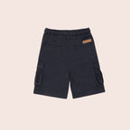 Boys twill cargo shorts Navy BBT-0002