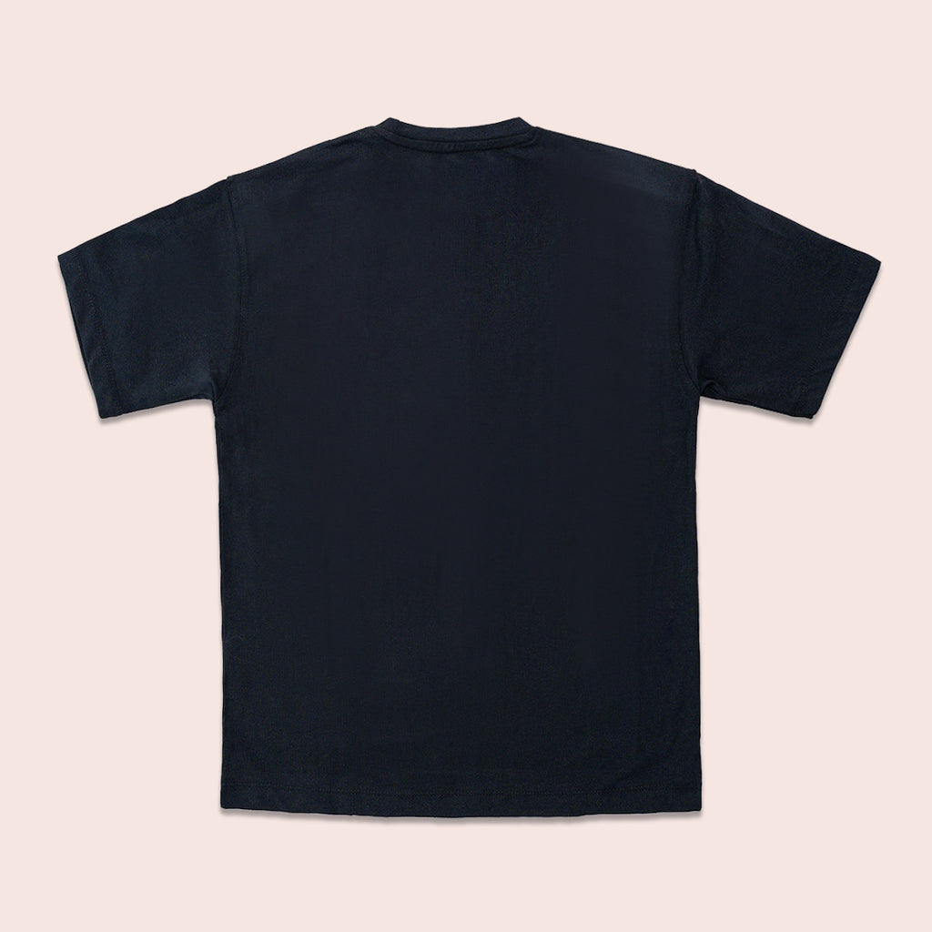 Girls oversized t-shirt Black BTK-0013