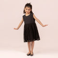 Girls black dress GTW-0011