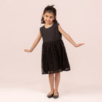 Girls black dress GTW-0011
