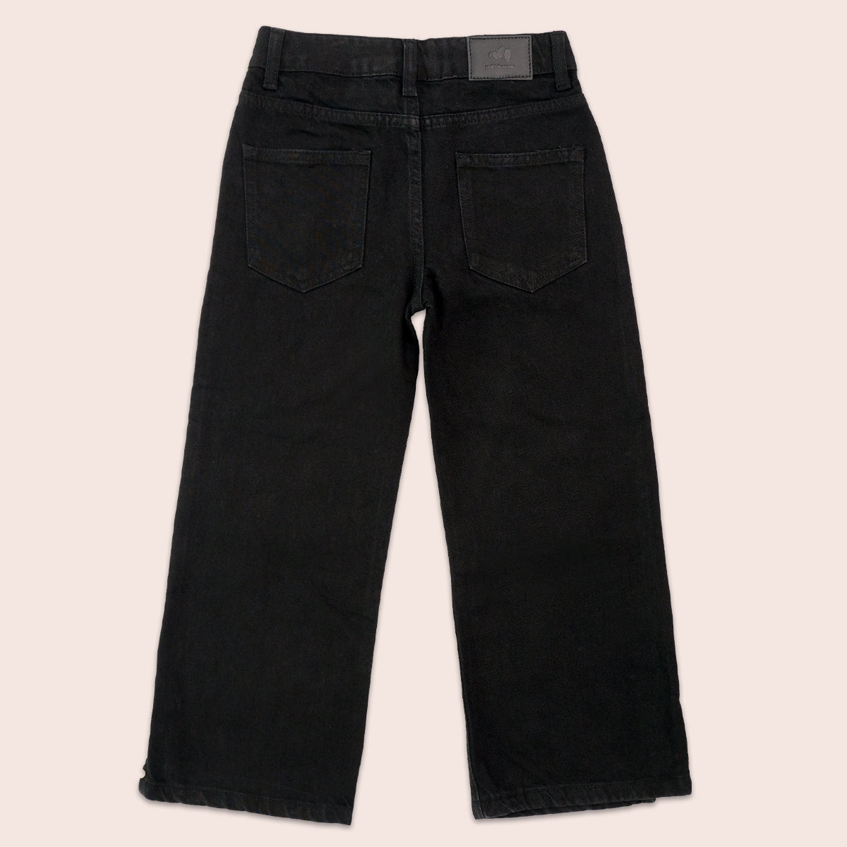 Girls straight fit jeans Black GBD-0002