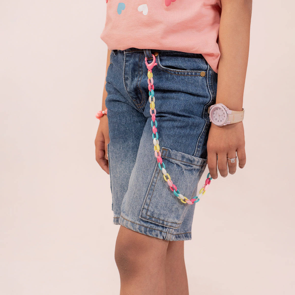 Boys denim cargo shorts Regular Blue BBD-0001