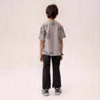 Boys grey oversized t-shirt BTK-0005