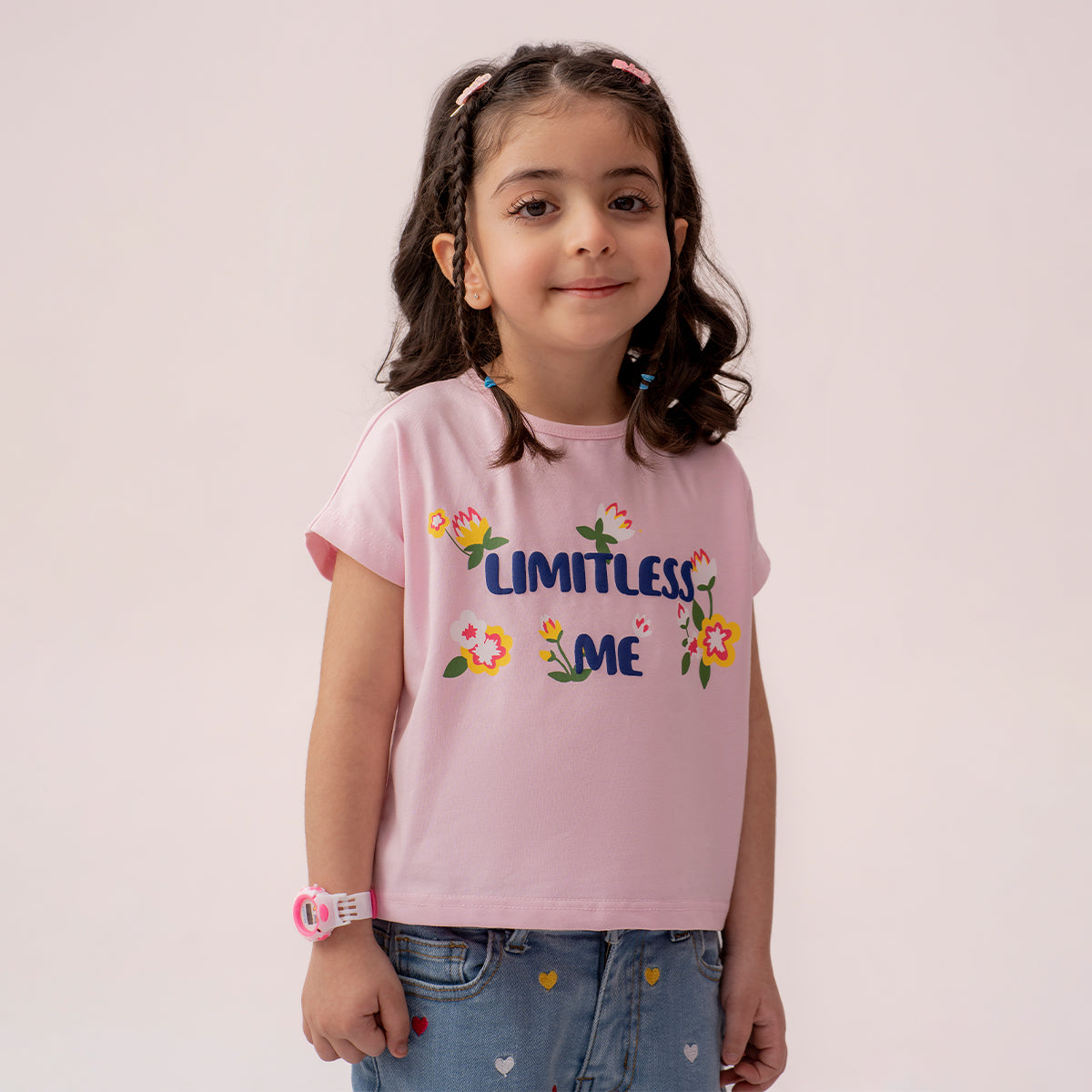 Girls lilac t-shirt GTK-0002