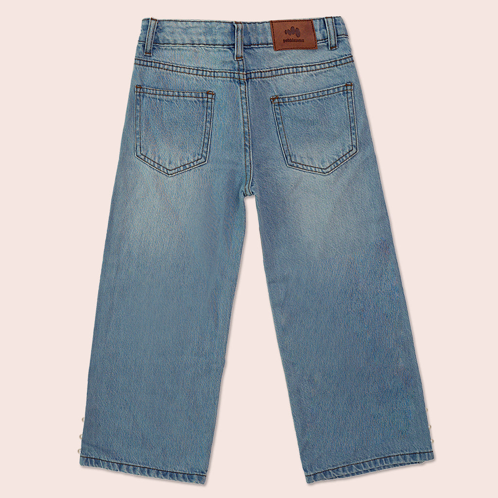 Girls straight fit jeans Light Blue GBD-0002