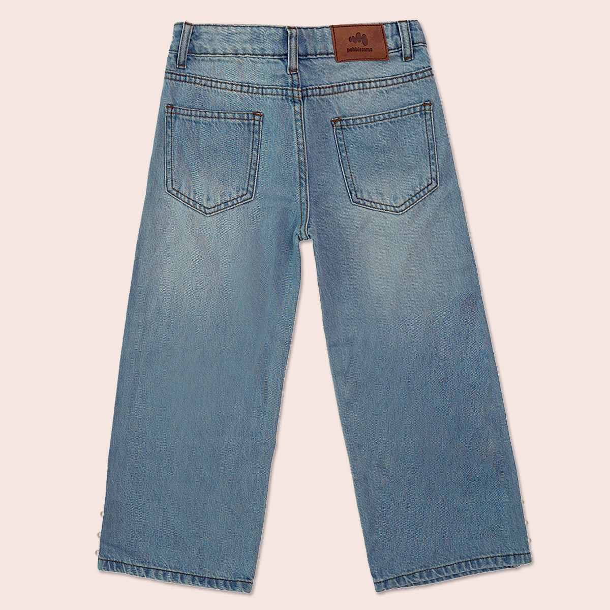 Girls straight fit jeans Light Blue GBD-0002